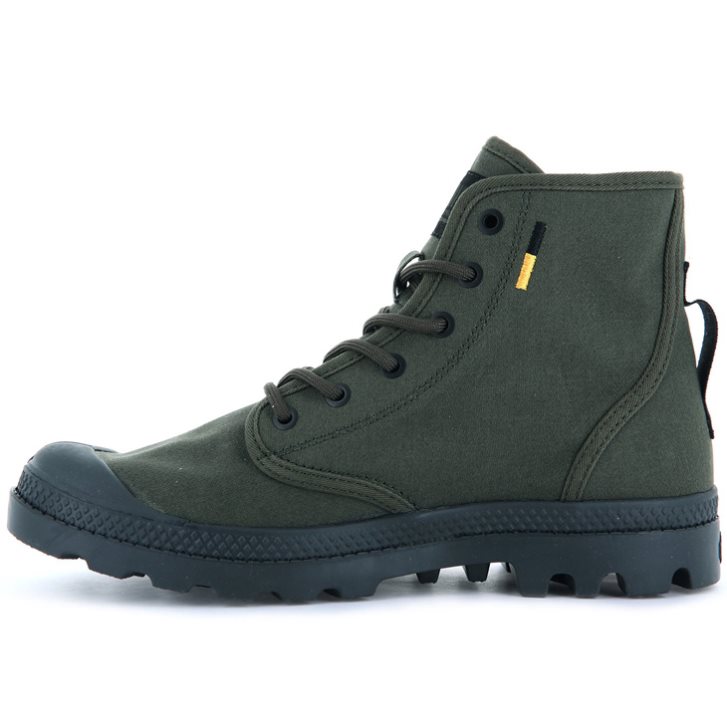 Bottes Palladium Pampa Hi Htg Supply Femme Vert | FR ZXG827H